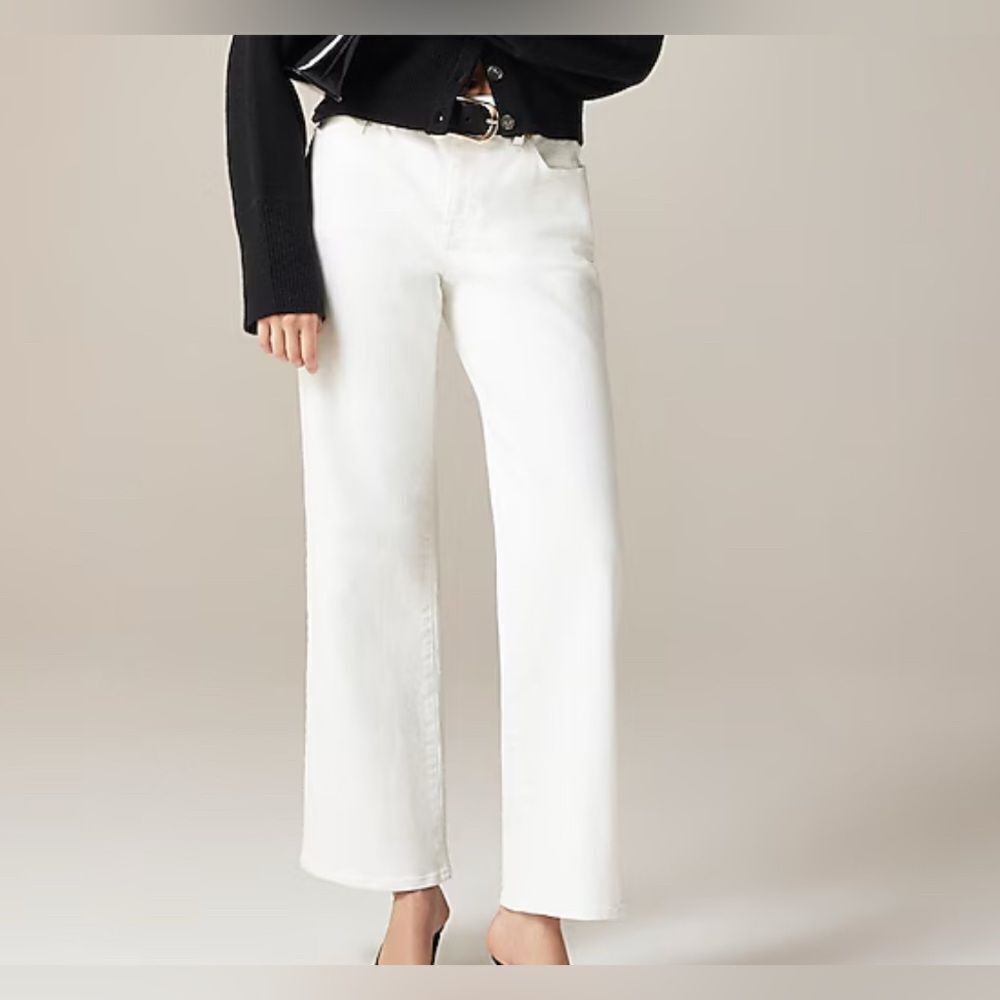 J.Crew Lower-rise full-length slim-wide jean NEW Size 28